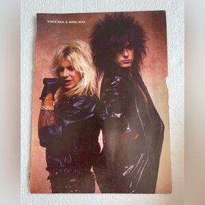 Vintage Rock Pinup with Motley Crue’s Vince Neil and Nikki Sixx